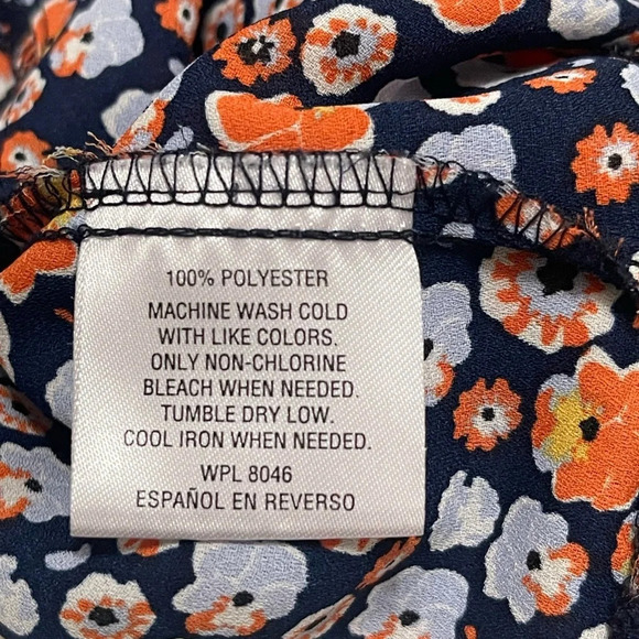 Madison Jules Floral Fluffer Sleeveless V Neck Top Blouse Size S - Picture 5 of 14